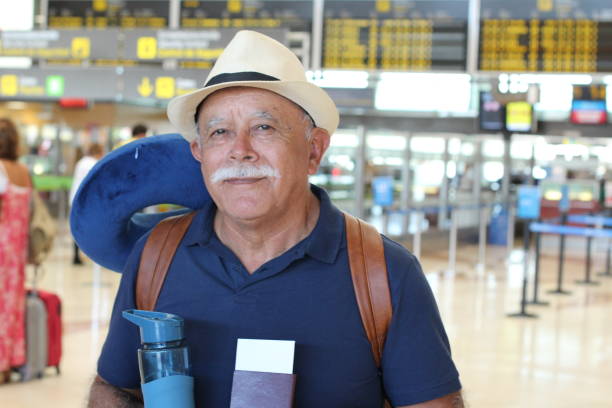 istock Senior Hispanic man at the airport 1179449122