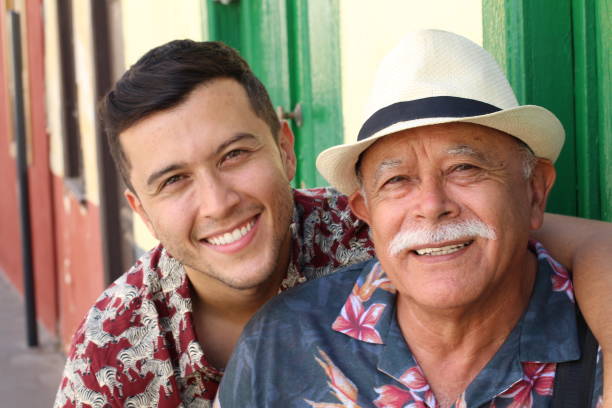 istock Hispanic senior man with his son 1179449194