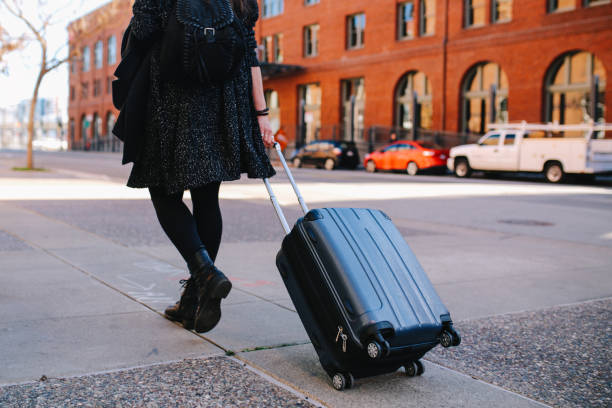 istock wheeled luggage in San Francisco, California 1179456891