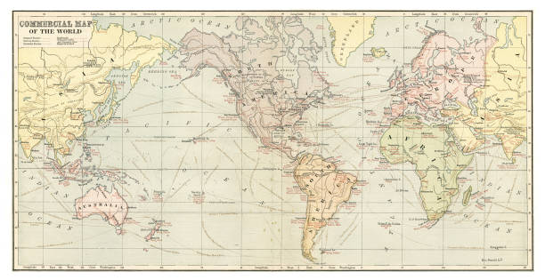istock Commercial Map of the World 1881 1179458728