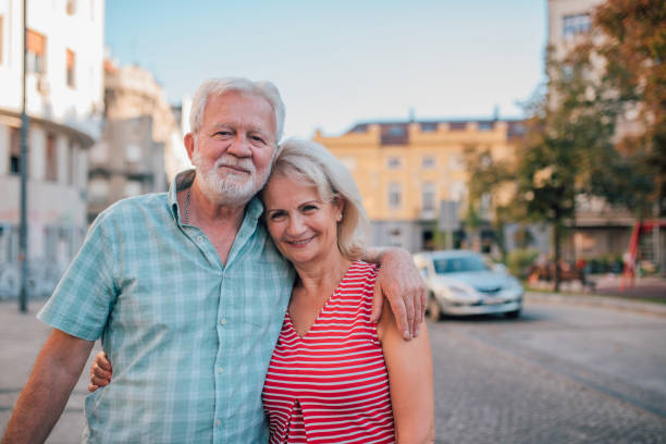 istock Elderly couple in the city 1179463276
