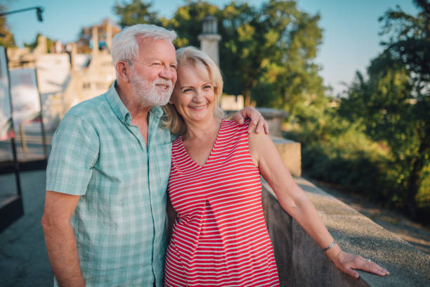 istock An old couple on an old fortress 1179463285