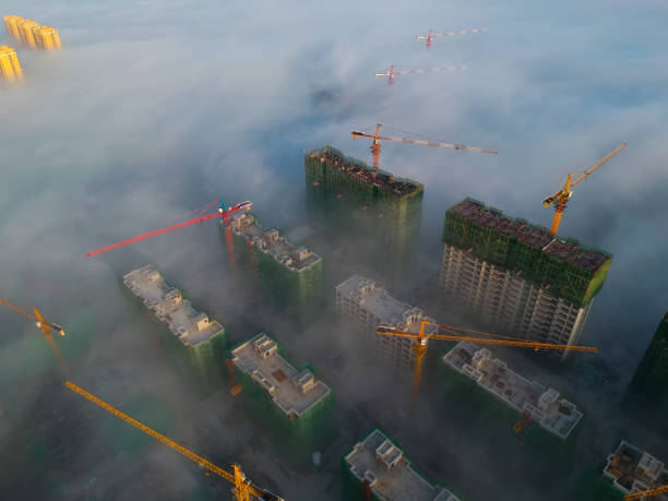 istock The fog in the city 1179463699