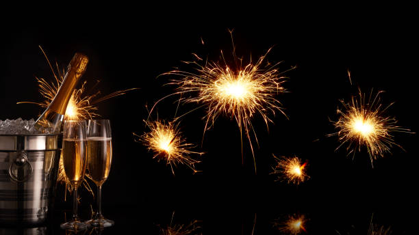 istock Champagne and sparklers 1179466754