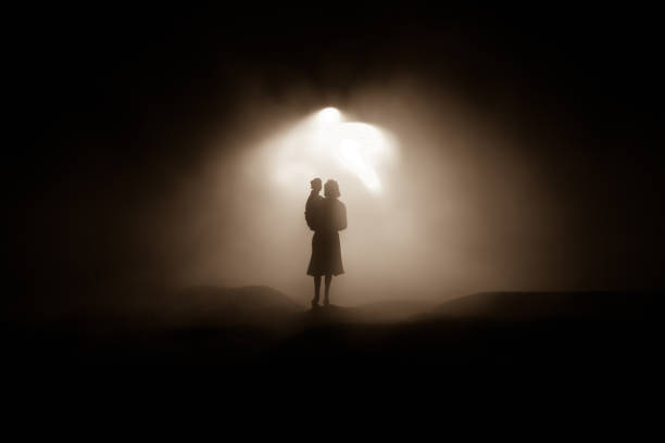 istock dead woman and boy zombies. horror halloween concept 1179471948