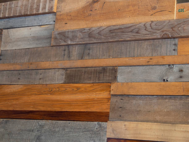 istock Wall made from reclaimed wood 1179482320