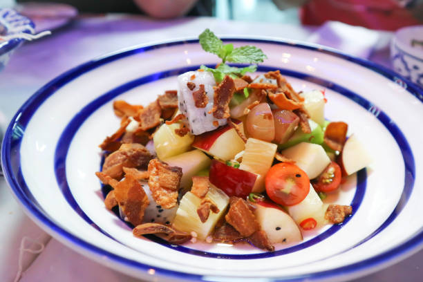 istock fruit and vegetable salad, spicy salad 1179484624