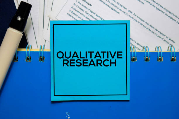 istock Qualitative Research on sticky Notes isolated on Office Desk 1179491424