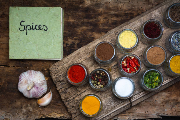 istock Large collection of spices in small bowls 1179500566