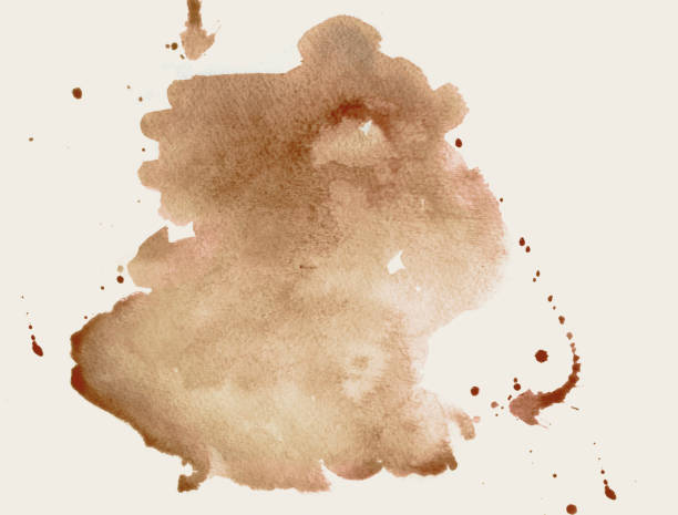 istock Brown watercolor spot 1179502604