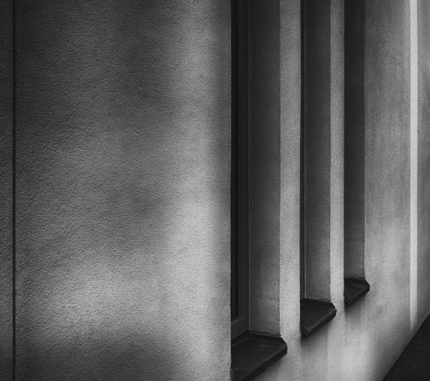 istock Abstract side view to a facade with 3 windows 1179505070