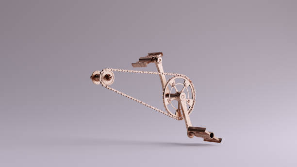istock Bronze Bicycle Cranks Chain an Peddles 1179505993