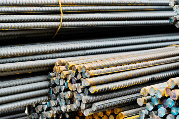 istock A pile of steel bars 1179509407