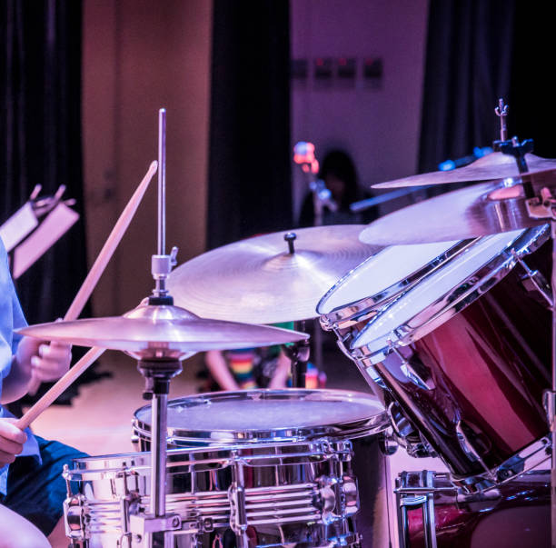 istock Drummer Playing Drums in Concert 1179510601