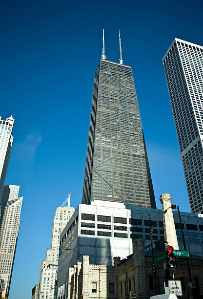 istock Famous Chicago Buildings-John Hancock and Water Tower 117951495