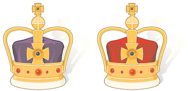 ilustrações, clipart, desenhos animados e ícones de crown - st edwards crown