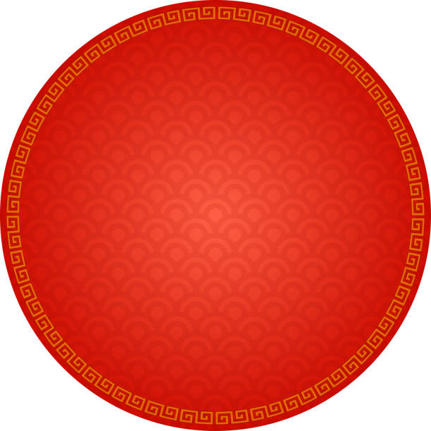 ilustrações, clipart, desenhos animados e ícones de padrão arredondado tradicional chinês, o grande quadro de parede, fortuna - pattern art deco circle backgrounds