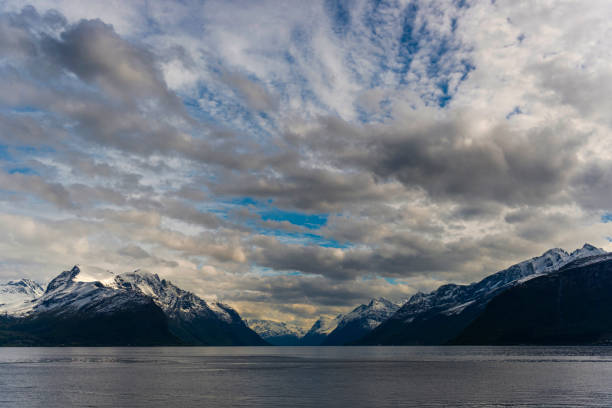 landscape inside Hjorundfjorden, Norway