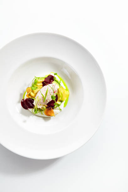 istock Exquisite Serving Avocado Salad with Truffle and Crab 1179518171