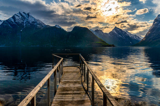 istock landscape inside Hjorundfjorden, Norway 1179529528