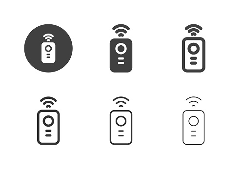 Remote Control Icons Multi Series Vector EPS File.