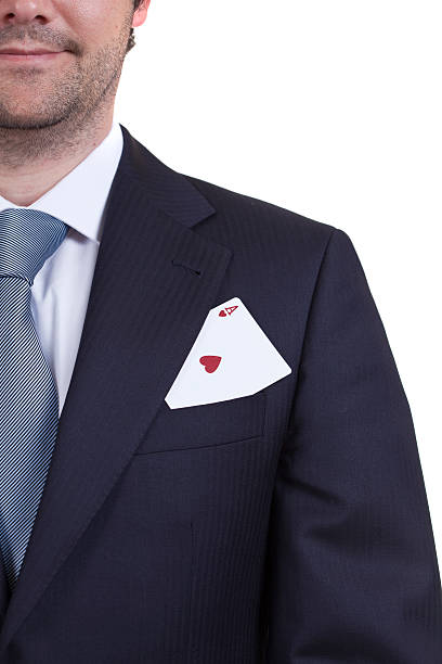 istock Business man with an ace in his pocket 117953233