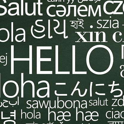 Hello in different languages.