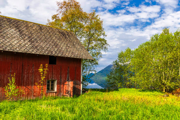 landscape inside Sunnmore Alps nearby Grodas, Norway