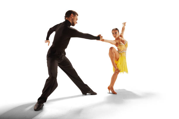 istock Ballroom dancing isolated on white. 1179535825