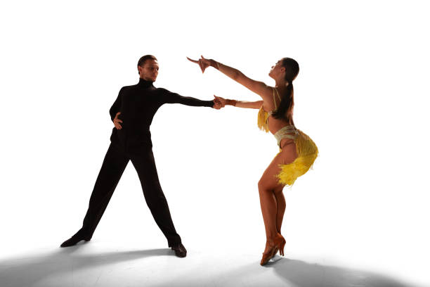 istock Ballroom dancing isolated on white. 1179536013