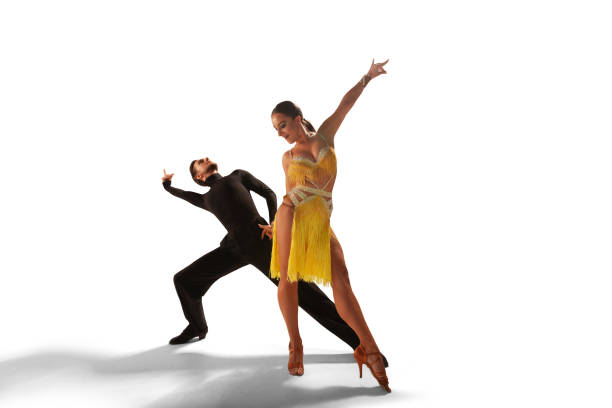 istock Ballroom dancing isolated on white. 1179536958