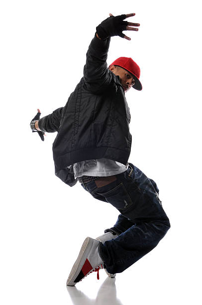 Ballerino hip-hop style esecuzione - foto stock