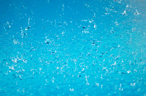 drops of water on glass  background,wet floor and raindrop on hood