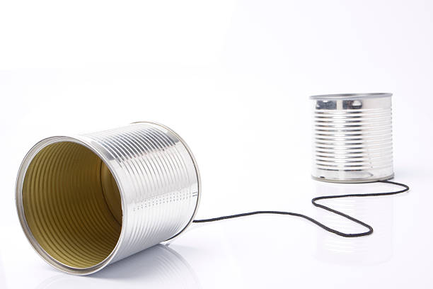 istock Tin Can Phone With Cord Isolated On White background 117954248