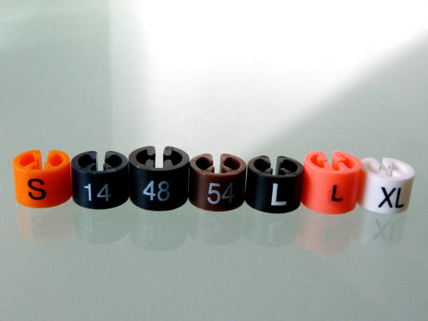 istock small colorful plastic markers, clothing size indicators from cloth hangers 1179548022