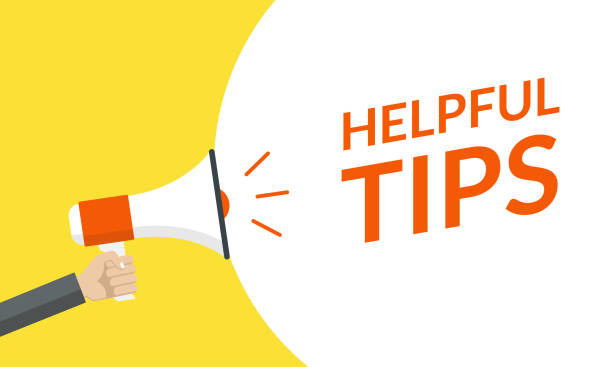 istock Helpful tips announcement with hand is holding a megaphone or loud speaker. Banner for business idea or service solution. Vector illustration. 1179549020