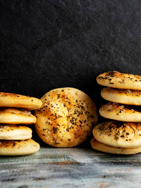 istock Biscuit,Cookie,Round butter cracker pile,Cracker,salty cookies,savory biscuit 1179550642