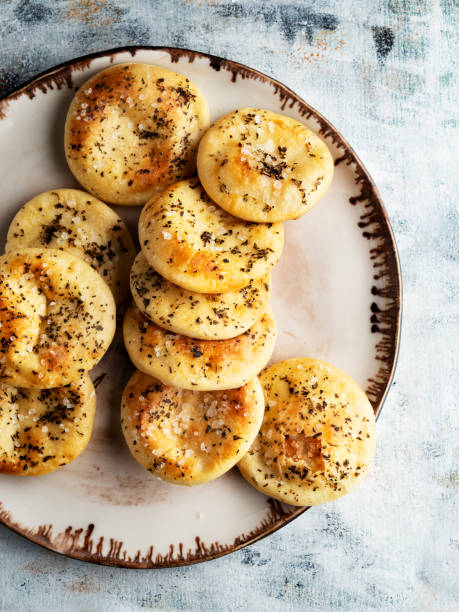 istock Biscuit,Cookie,Round butter cracker pile,Cracker,salty cookies,savory biscuit 1179550845