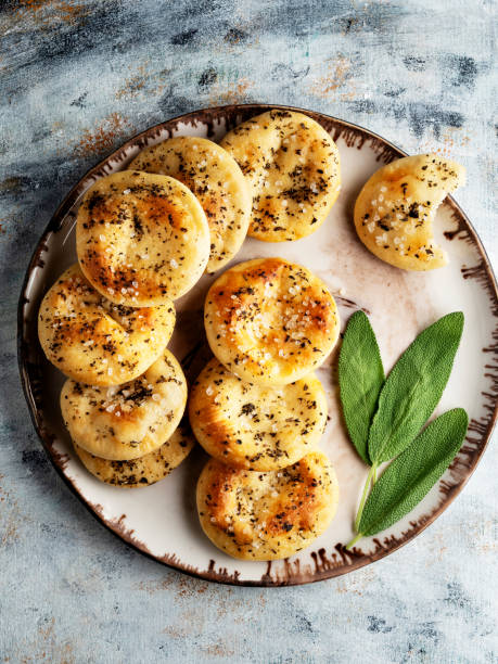 istock Biscuit,Cookie,Round butter cracker pile,Cracker,salty cookies,savory biscuit 1179551300