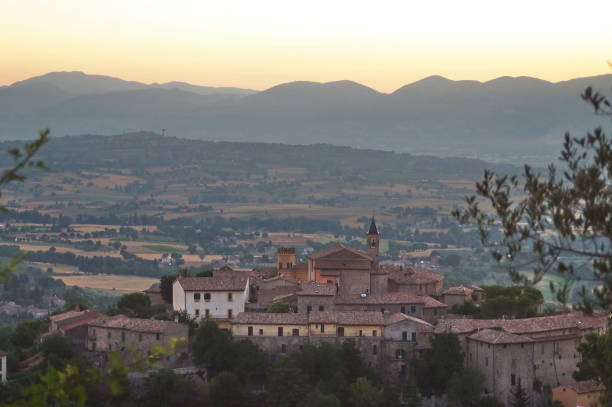 istock View of Giano dell'Umbria at dawn 1179552143