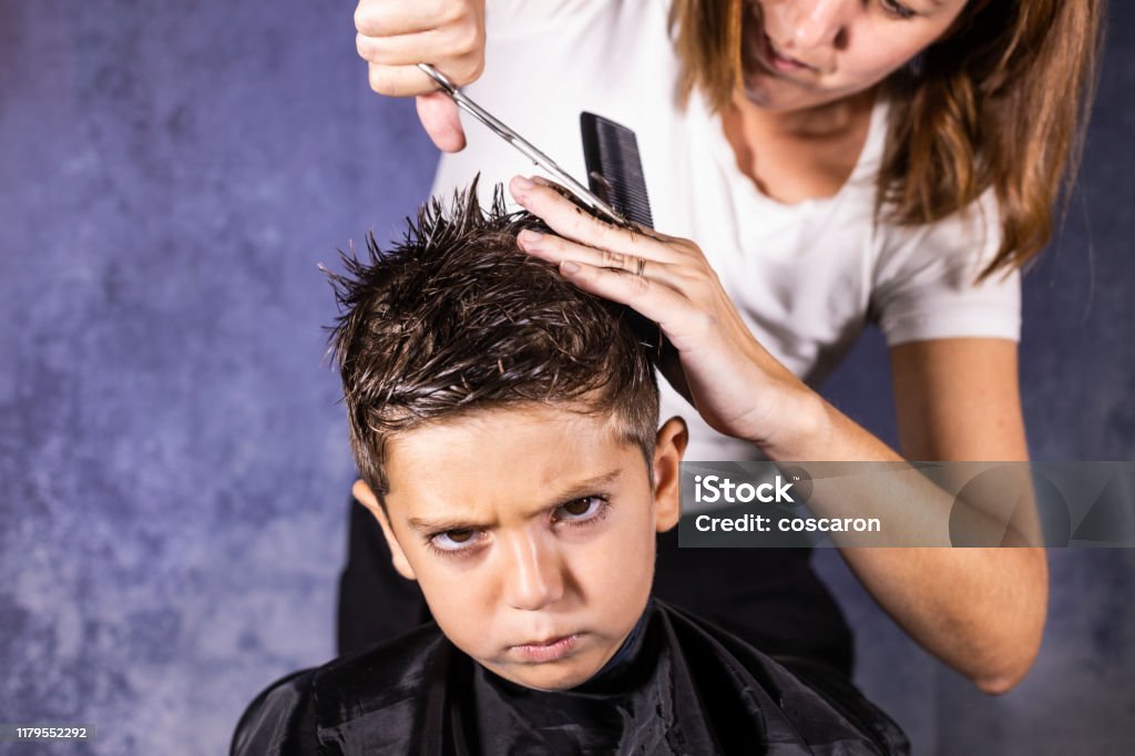 Beautiful Boy Getting A Haircut With Scissors Stock Photo - Download Image Now - Cutting Hair, Mother, Adult - iStock Beautiful Boy Getting A Haircut With Scissors Stock Photo - Download Image Now - Cutting Hair, Mother, Adult - iStock