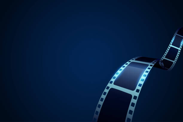 Film strip roll frame cinema with place for text. Vector cinema festival poster, banner or flyer background. Art design reel cinema filmstrip template. Movie time and entertainment concept. EPS 10. Film strip roll frame cinema with place for text. Vector cinema festival poster, banner or flyer background. Art design reel cinema filmstrip template. Movie time and entertainment concept. EPS 10 film negative roll stock illustrations