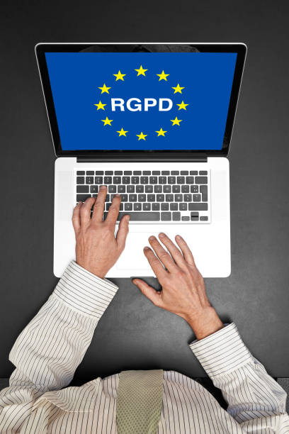 istock European flag for the General Data Protection Regulation on screen 1179558914