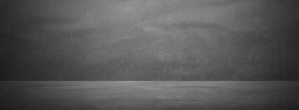 istock black blackboard, chalkboard texture horizantal studio and showroom banner background 1179560685