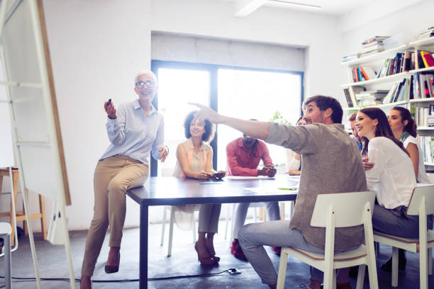 istock Creative business people working on business project in office 1179560846