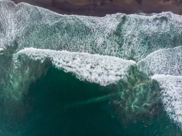 istock Waves splashing along the coastline of Bali 1179562123