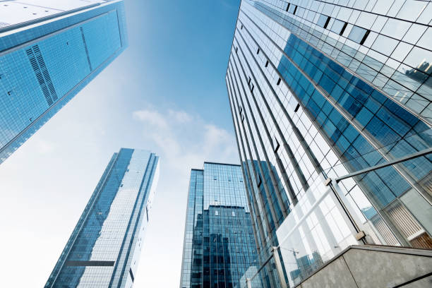 istock Looking at the skyscrapers from below 1179562443