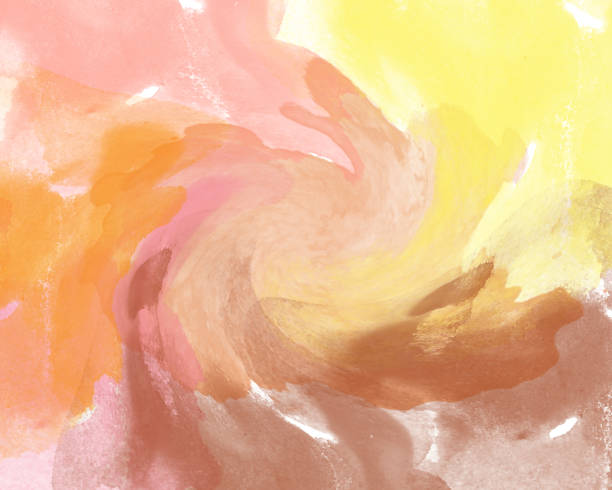 istock Autumn watercolor abstraction with swirling patterns. 1179562672