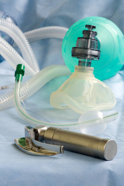 Anesthesia equipment stock photo