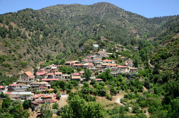 istock Small village on mountainside on sunny summer day 1179563902